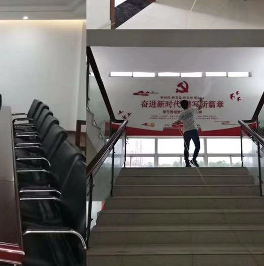 吴中区临湖公安室内空气净化工程现场4