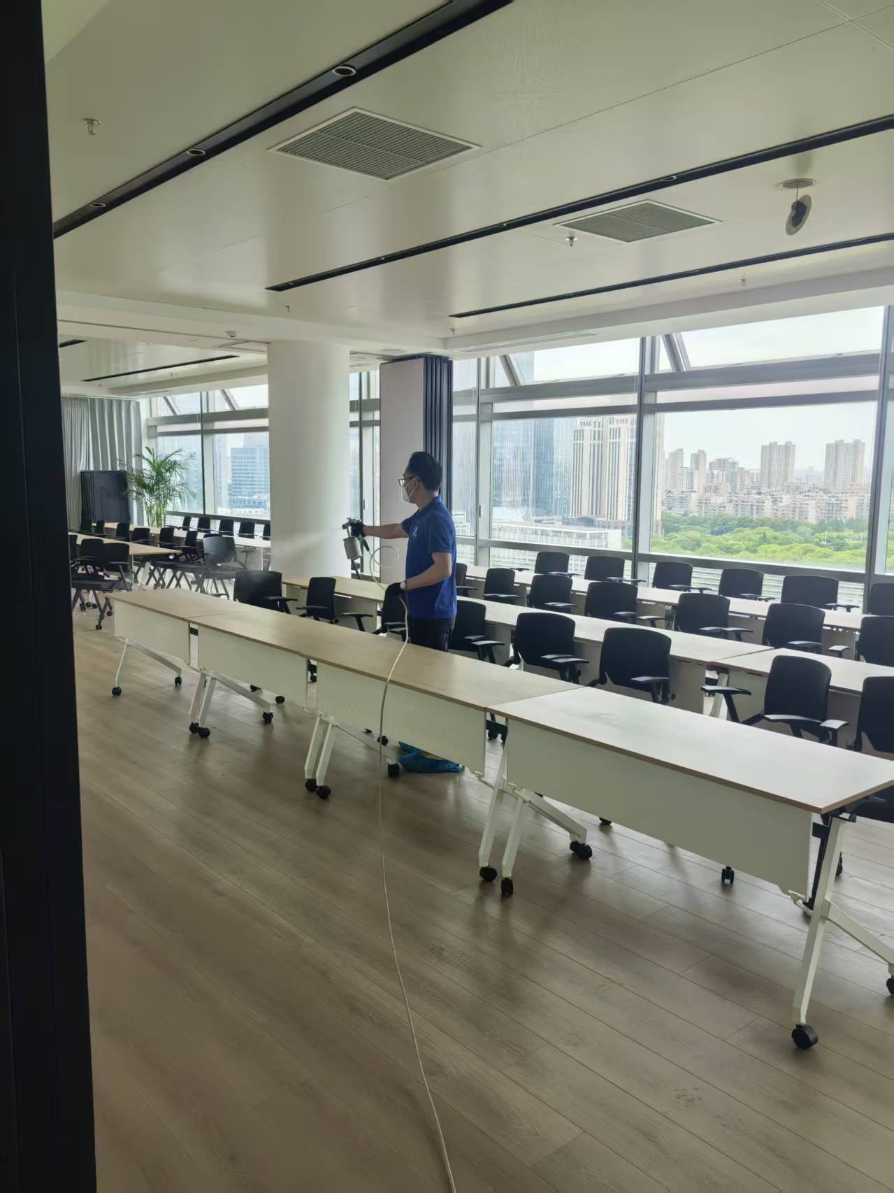 苏州工业园区总工会室内空气净化工程现场5