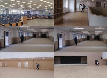 苏州外国语学校吴中分校室内空气净化工程现场2